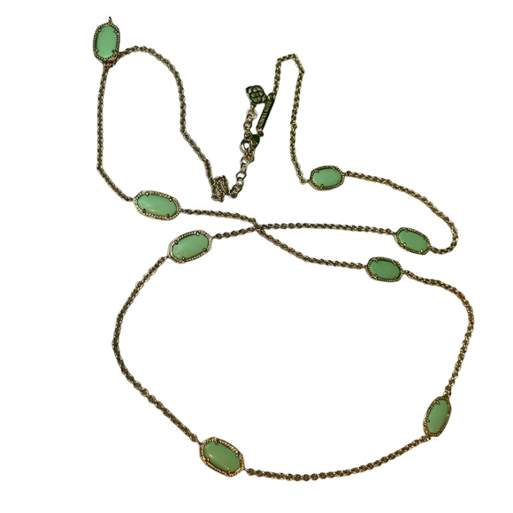 Kendra Scott Mint Green Kellie Necklace - Picture 7 of 13